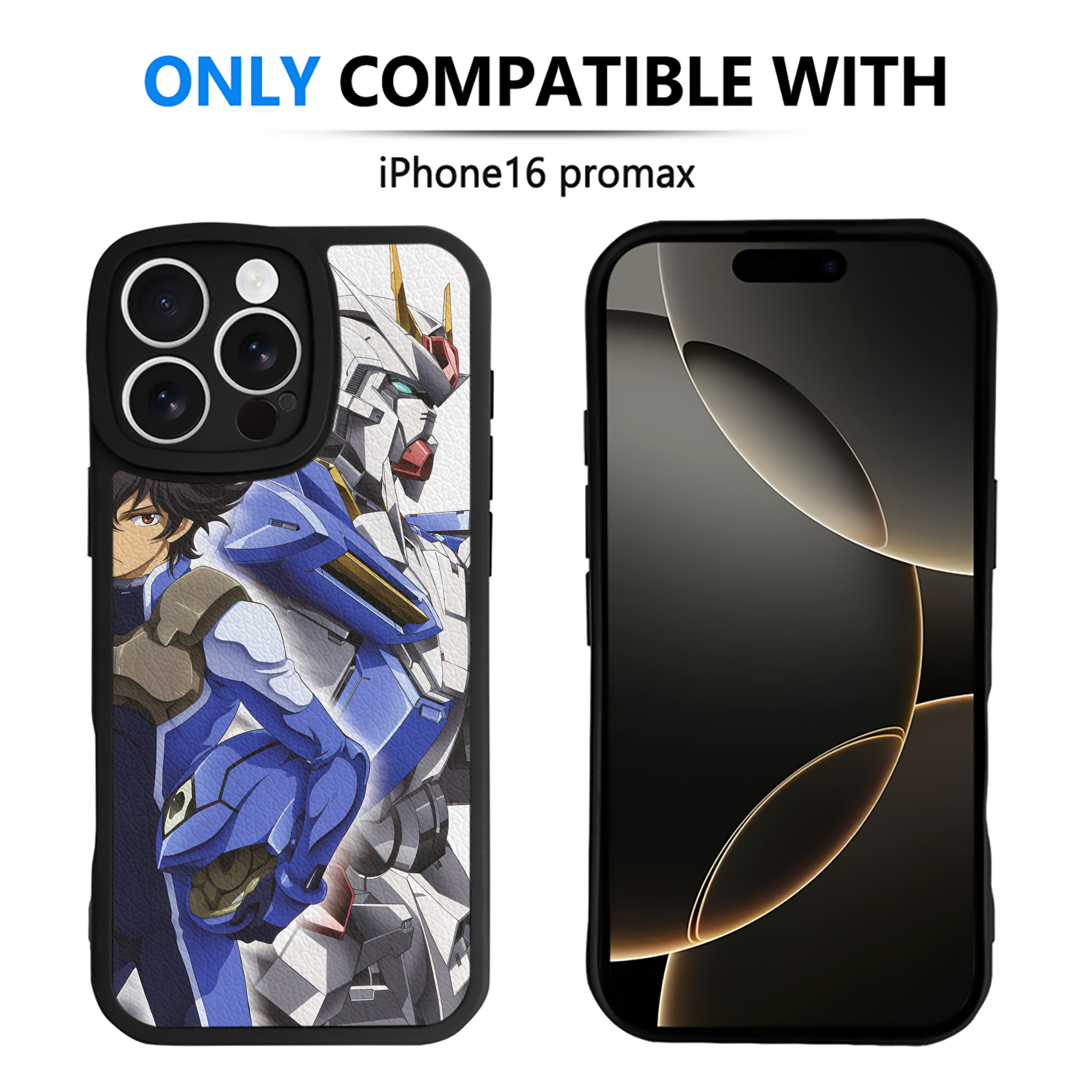 （画像用） 機動戦士ガンダム Mobile Suit Gundam 【iPhone 16シリーズ対応】シリコンスマホケース（レザー調） 材質：シリコン